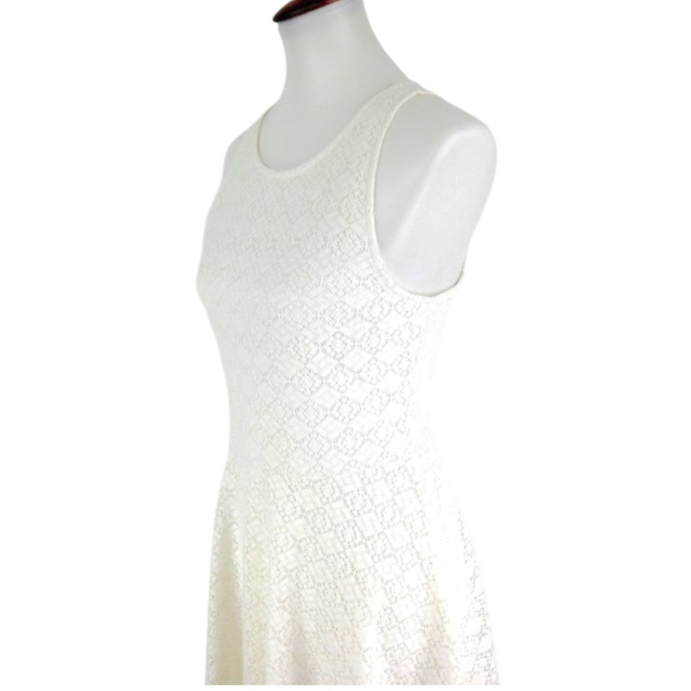 No Boundaries Fit Flare Dress Sz M Ivory - Picture 4 of 9